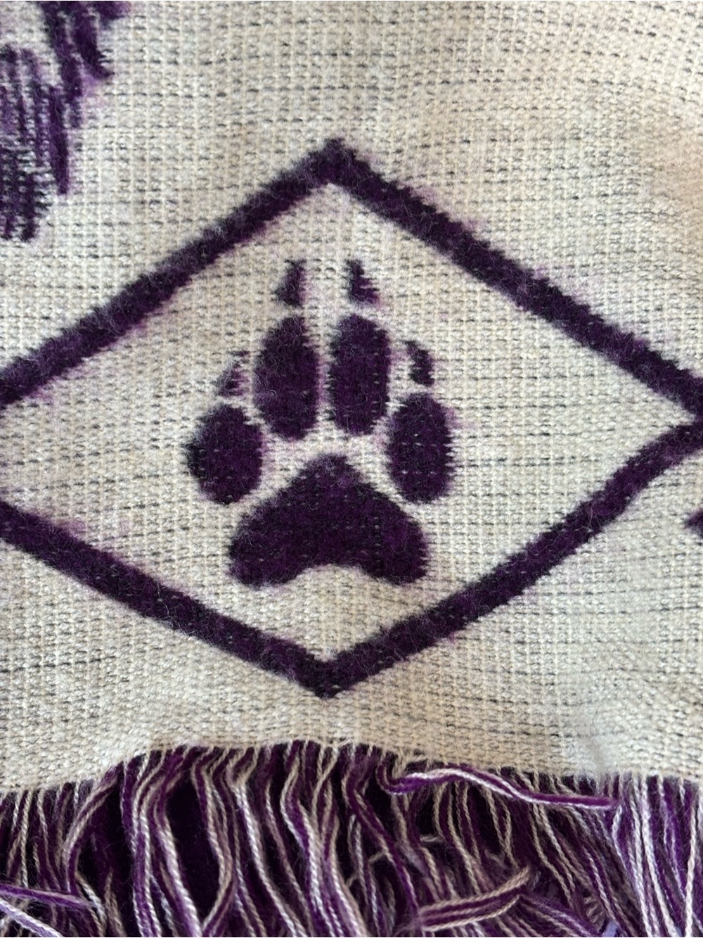 Purple Wolf Dreamcatcher Hooded Poncho Sweater - Picture 11 of 12